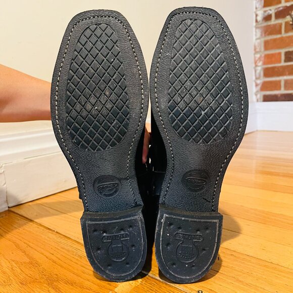 Vintage Frye Men's 87350 Size 13 M Black 14" Harness Boots Made In USA EUC - Picture 6 of 16